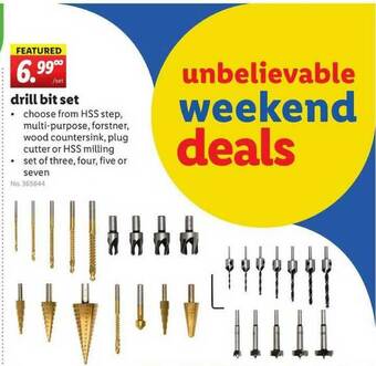 Lidl Drill Bit Set offer