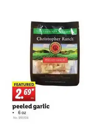Lidl Peeled Garlic offer