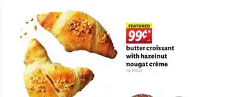 Lidl Butter Croissant With Hazelnit Nougat Crème offer