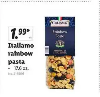 Lidl Italiamo Rainbow Pasta offer