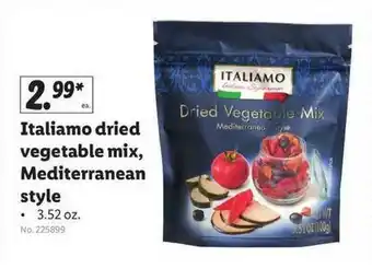Lidl Italiamo Drief Vegetable Mix, Mediterranean Style offer