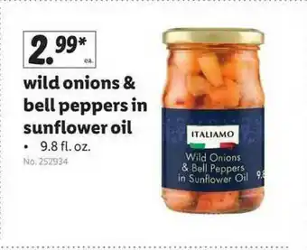 Lidl Italiamo Wild Onions & Bell Peppers In Sunflower Oil offer