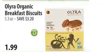 Market of Choice Olyra Organic Breakfast Biscuits 5.3 Oz offer