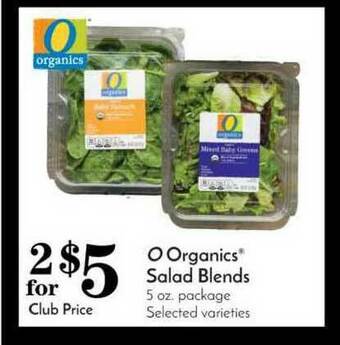 Pavilions O Organics® Salad Blends offer
