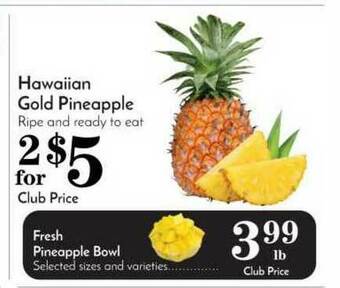 Pavilions Hawaiian Gold Pineapple offer