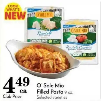 Pavilions O' Sole Mio Filled Pasta offer