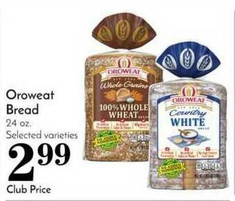 Pavilions Oroweat Bread offer