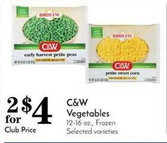 Pavilions C&W Vegetables offer