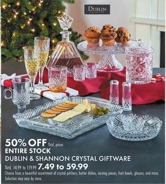 Boscov's Dublin & shannon crystal giftware offer