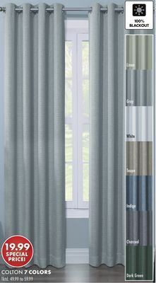 Boscov's Room-darkening and black out curtains offer