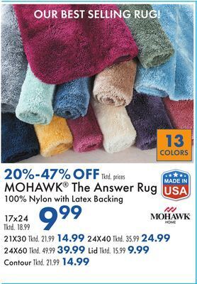 Boscov's Mohawk® the answer rug offer