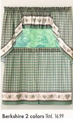 Boscov's Berkshire 2 colors tier curtains offer