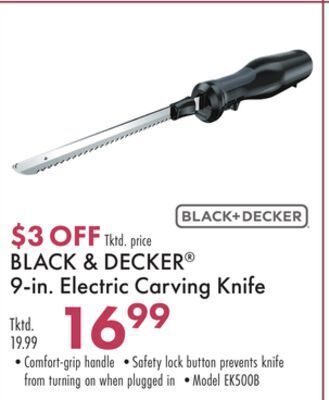 Boscov's Black & decker® 9-in. electric carving knife offer