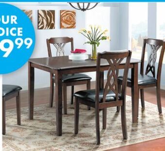 Boscov's Auburn hills 5-piece dining set offer