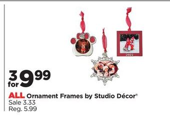 Michaels All ornament frames by studio décor® offer