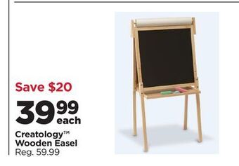 Michaels Creatology™ wooden easel offer