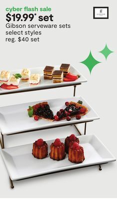 JC Penney Gibson serveware sets offer