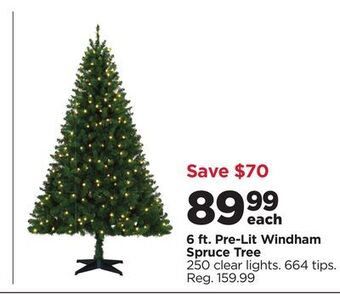 Michaels 6 ft. pre-lit windham spruce tree offer