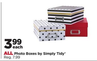 Michaels All photo boxes by simply tidy® offer