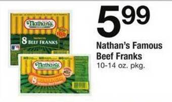 ACME Nathan's famous beef franks offer