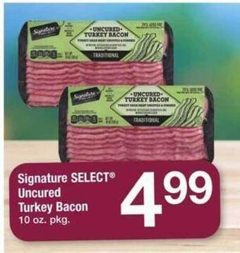 ACME Signature select uncured turkey bacon offer