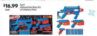 Aldi Nerf alphastrike blast kit or infantry pack offer