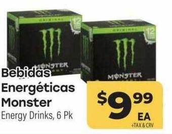 Cardenas Bebidas energéticas monster offer