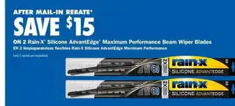 Rain-x silicone advantage maximum performance beam wiper blades