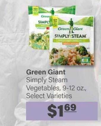 Commissary Green giant simply steam vegetables offer