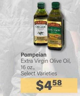 Commissary Pompeian extra virgin olive oil offer