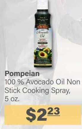 Commissary Pompeian 100% avocado oil non stick cooking spray offer