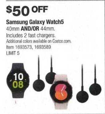Costco Samsung galaxy watch5 offer