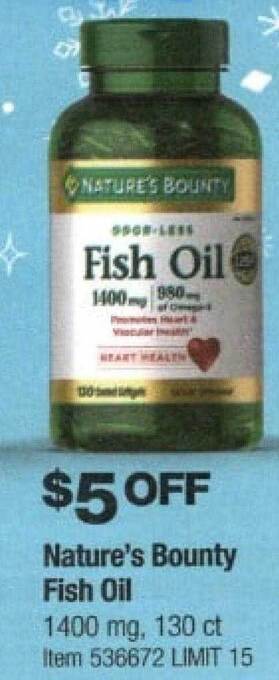 Costco Nature's bounty fish oil offer