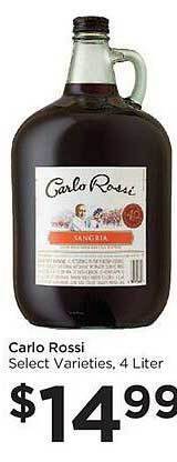 Food 4 Less Carlo rossi offer