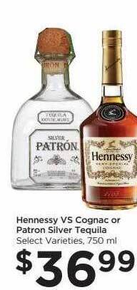 Food 4 Less Hennessy vs cognac or patron silver tequila offer