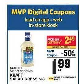 Food Lion Kraft salad dressing offer