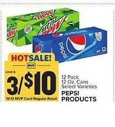 Food Lion Pepsi products offer