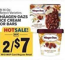 Food Lion Häagen-dazs ice cream or bars offer
