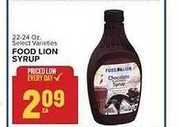 Food Lion Food lion syrup offer