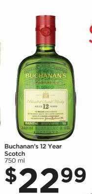 Buchanan's 12 year scotch