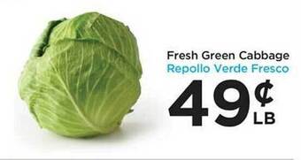 Foods Co Fresh green cabbage offer