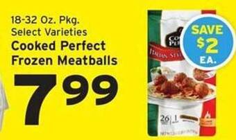 Hannaford Cooked perfect frozen meatballs offer