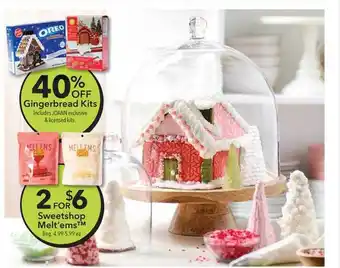 JOANN Gingerbread kits, sweetshop melt'ems offer