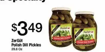 Jons International Zergüt polish dill pickles offer