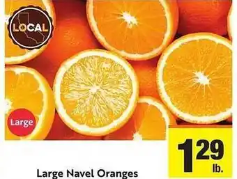 Lucky Supermarkets Large navel oranges offer