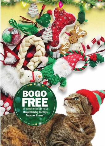 Meijer Meijer holiday pet toys, treats or chews offer
