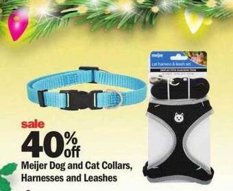 Meijer Meijer dog and cat collars, harnesses and leashes offer