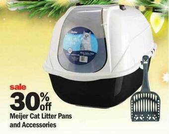 Meijer Meijer cat litter pans and accessories offer