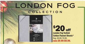 Meijer London fog turkish cotton flannel sheets offer