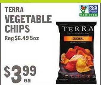 New Seasons Market Terra vegetable chips offer
